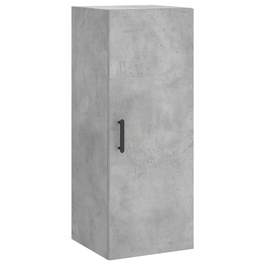 Buffet haut Gris béton 34,5x34x180 cm Bois d'ingénierie - 5