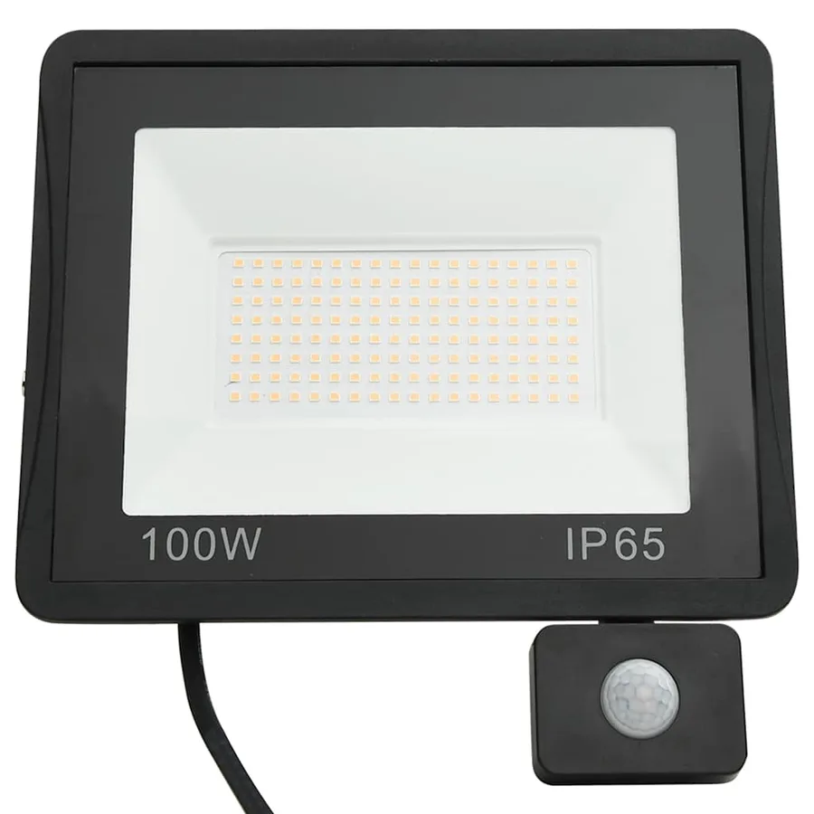 Projecteur à LED avec capteur 100 W Blanc froid - 4