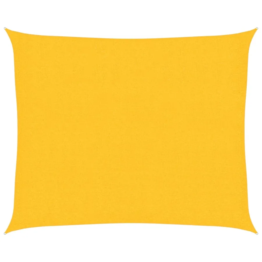 Voile d'ombrage 160 g/m² Jaune 2,5x3 m PEHD - 2