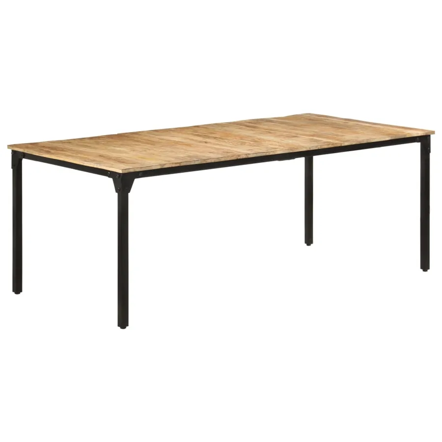 Table de salle à manger 200x100x76 cm Bois de manguier solide - 10