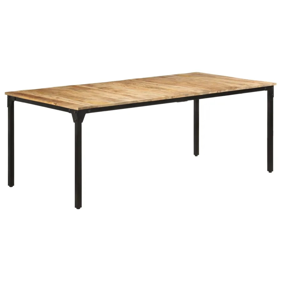 Table de salle à manger 200x100x76 cm Bois de manguier solide - 11
