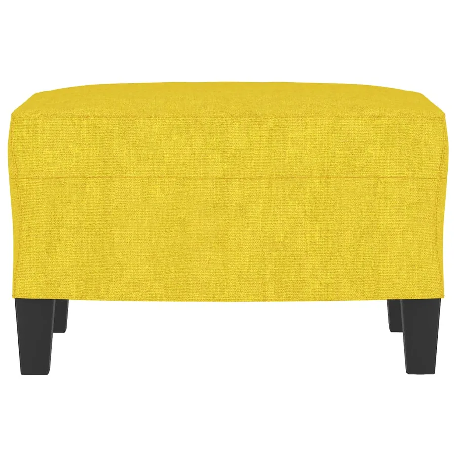 Repose-pied Jaune clair 60x50x41 cm Tissu - 3