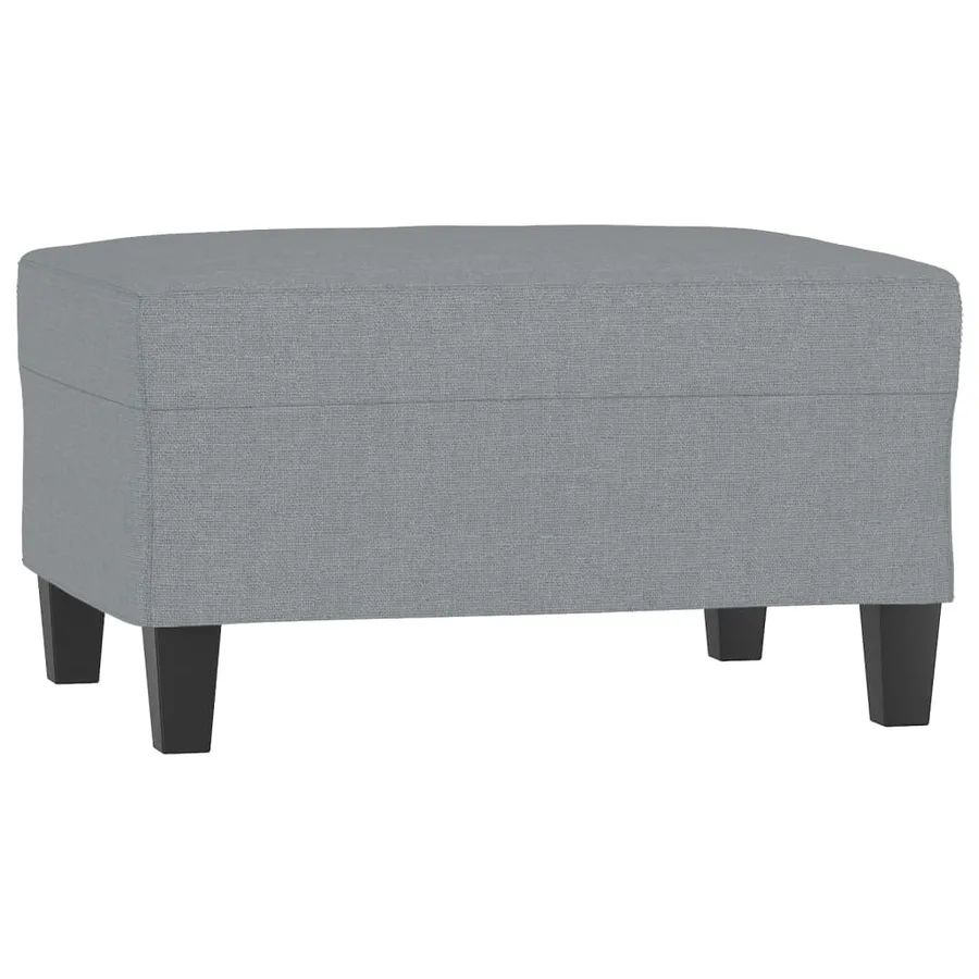 Repose-pied Gris clair 70x55x41 cm Tissu - 2