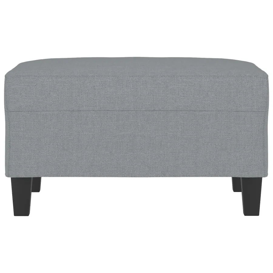 Repose-pied Gris clair 70x55x41 cm Tissu - 3