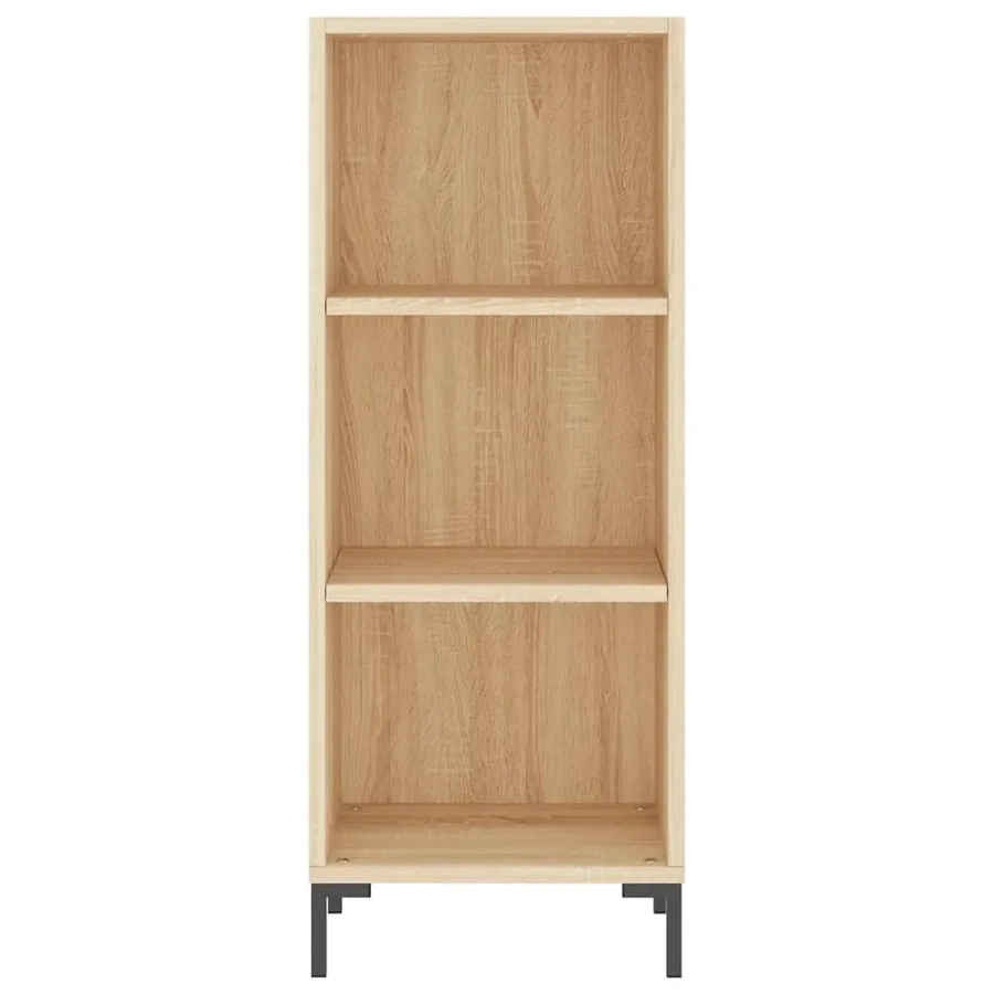 Buffet haut Chêne sonoma 34,5x34x180 cm Bois d'ingénierie - 8