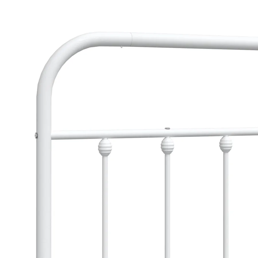 Tête de lit de remplacement métal blanc 135 cm - 6