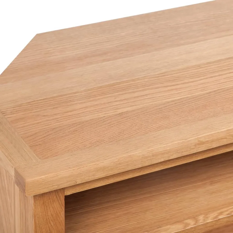 Meuble TV avec tiroir 88 x 42 x 46 cm Bois de chêne solide - 5