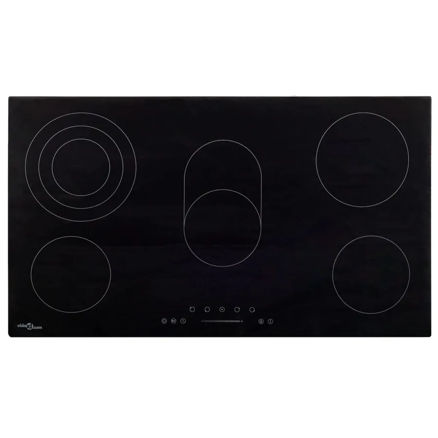 Plaque de cuisson Céramique 5 brûleurs Contrôle tactile 8500 W