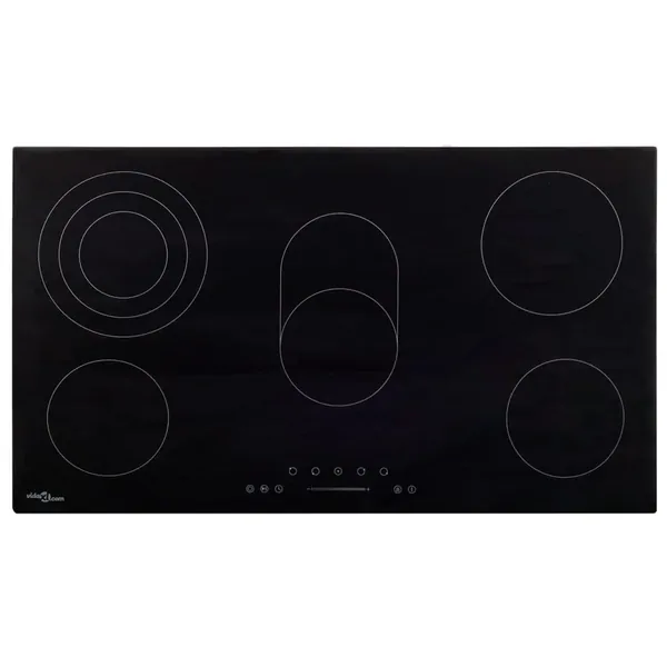 Plaque de cuisson Céramique 5 brûleurs Contrôle tactile 8500 W