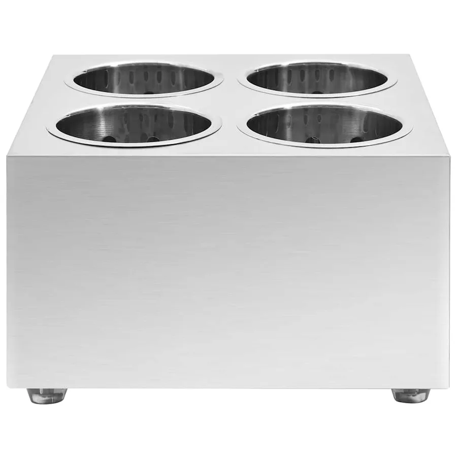 Porte-couverts 4 grilles Carré Acier inoxydable - 3