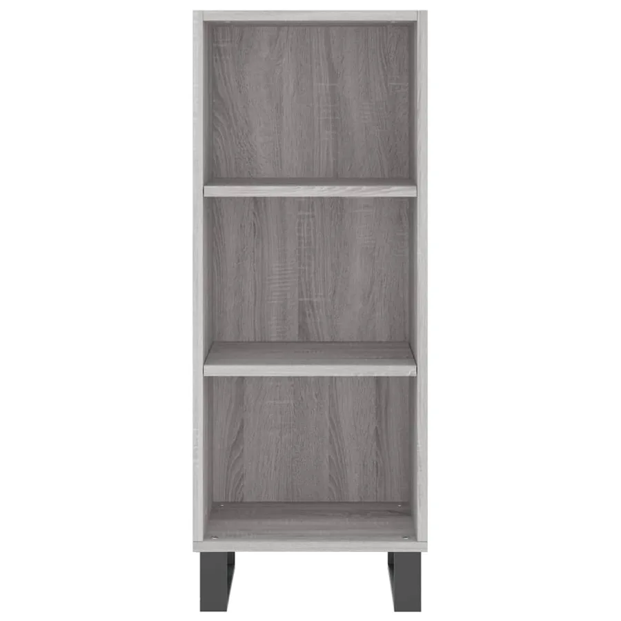 Buffet haut Sonoma gris 34,5x34x180 cm Bois d'ingénierie - 8