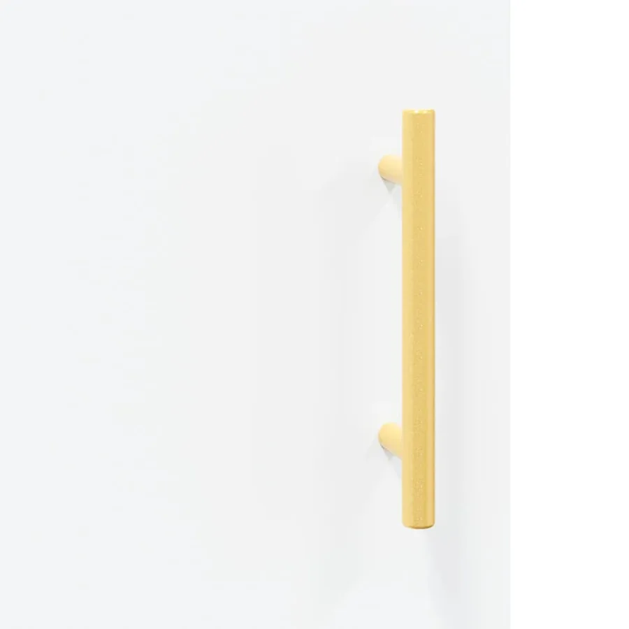 Buffet haut Blanc 34,5x34x180 cm Bois d'ingénierie - 10