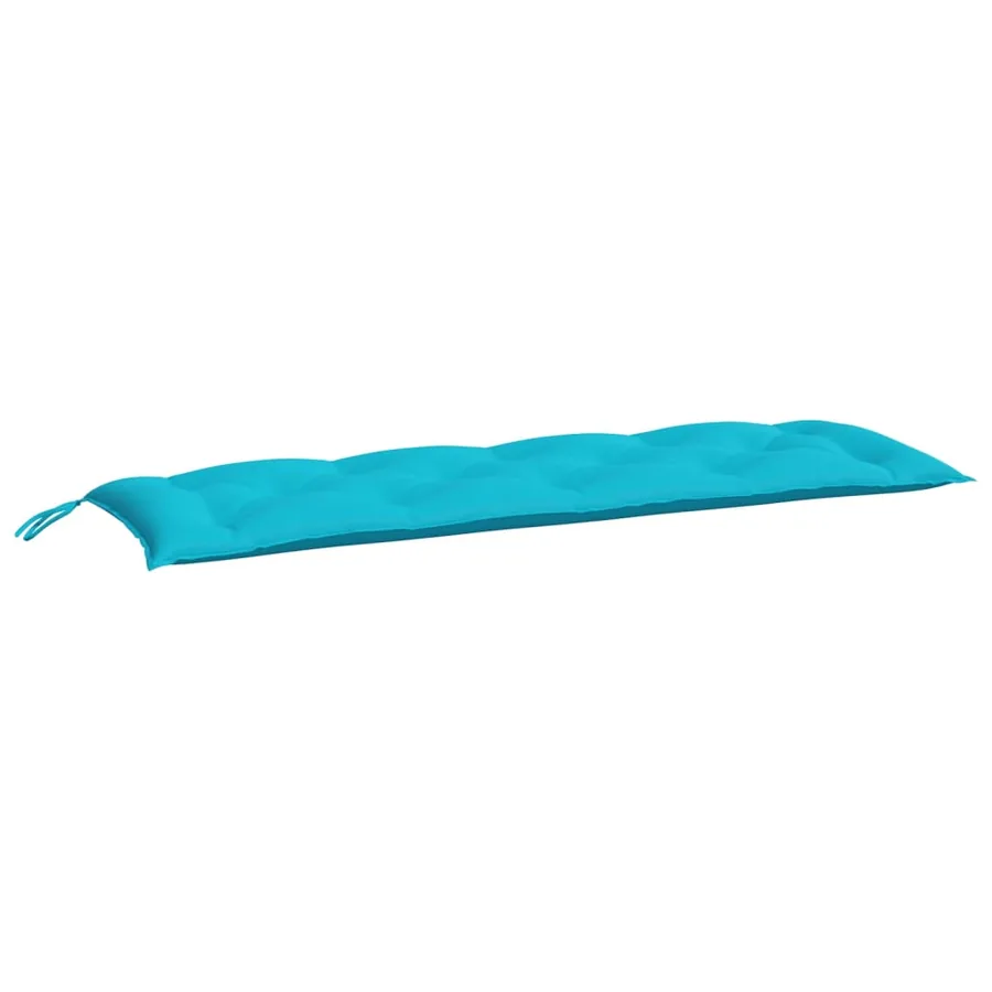 Coussin de banc de jardin turquoise 150x50x7 cm tissu oxford - 2