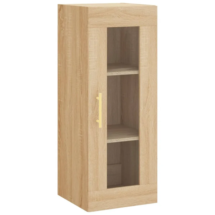 Buffet haut Chêne sonoma 34,5x34x180 cm Bois d'ingénierie - 5