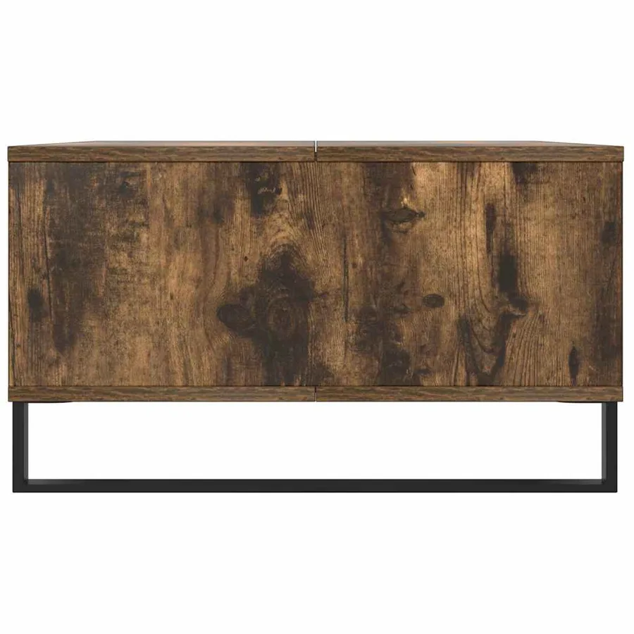 Table basse chêne fumé 104x60x35 cm bois d'ingénierie - 6