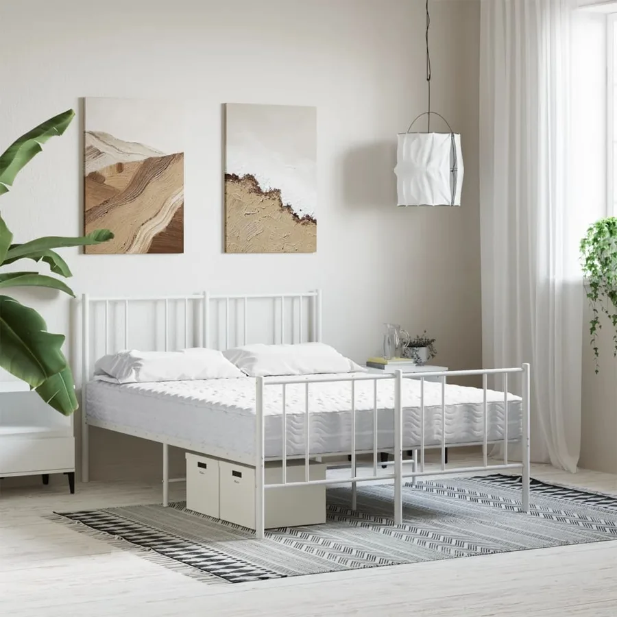 Matelas en mousse blanc 140x190 cm dureté H2 H3 - 2