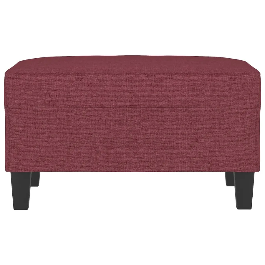 Repose-pied Rouge bordeaux 70x55x41 cm Tissu - 3