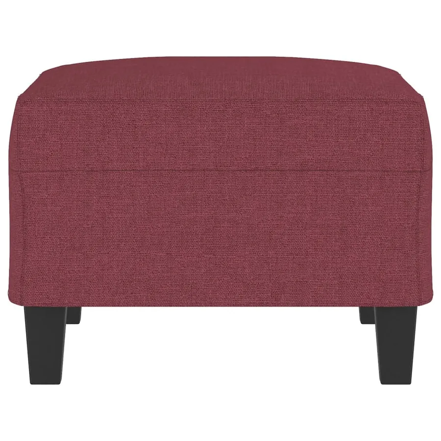 Repose-pied Rouge bordeaux 70x55x41 cm Tissu - 4