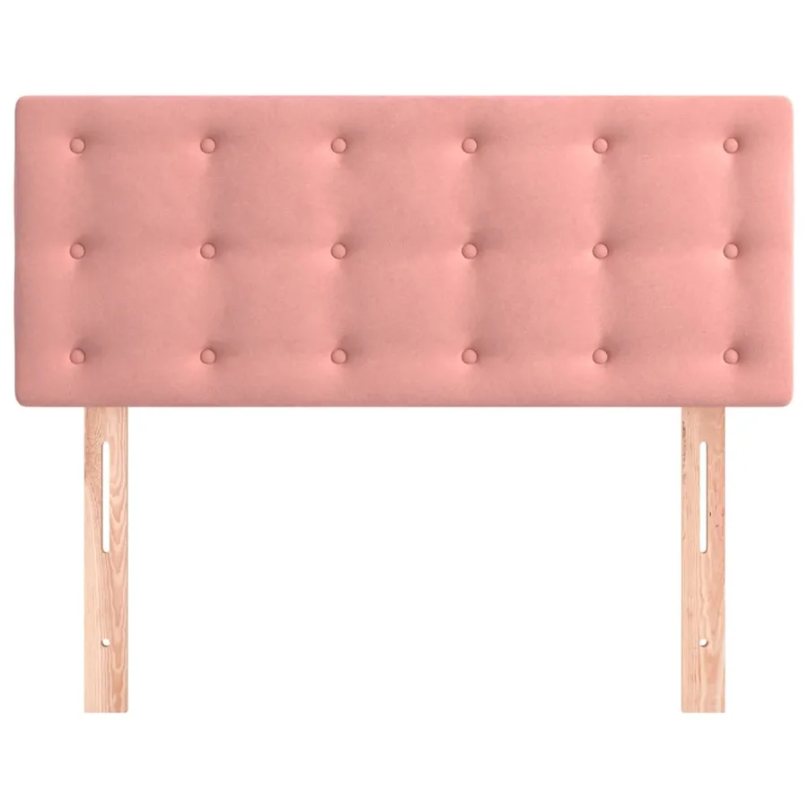 Tête de lit Rose 90x5x78/88 cm Velours - 3
