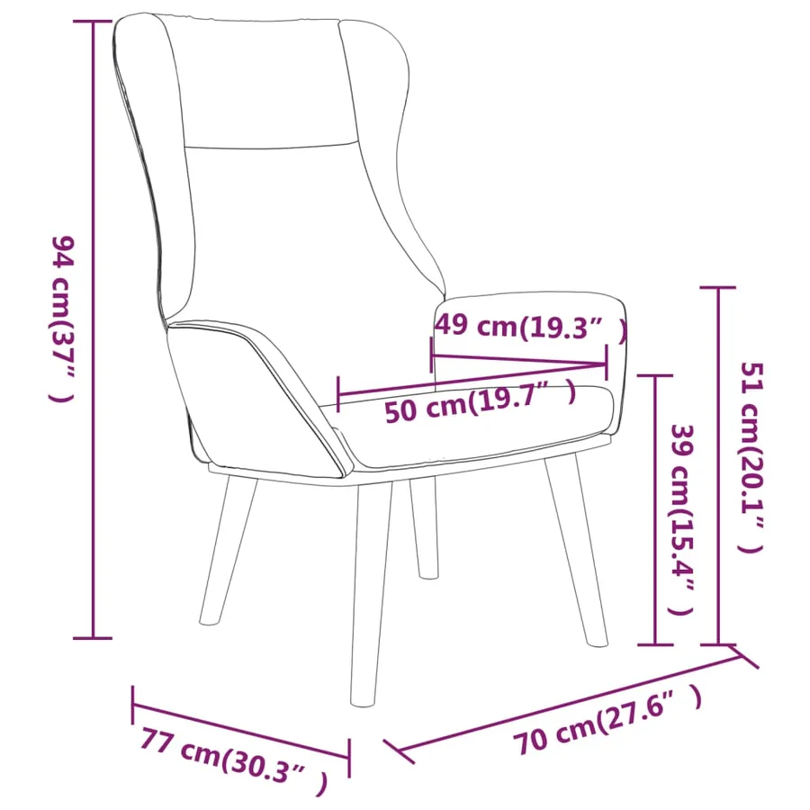 Chaise de relaxation avec repose-pied Gris clair Tissu - 7