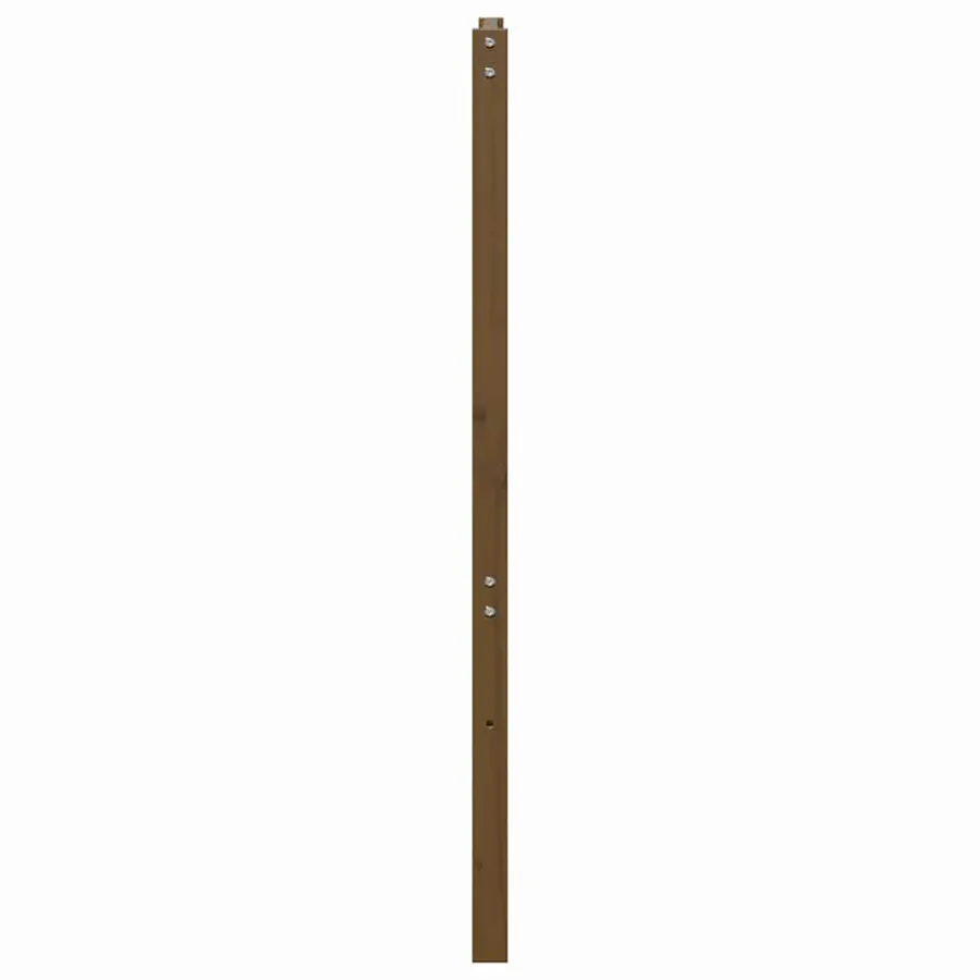 Tête de lit Marron miel 166x4x100 cm Bois massif de pin - 5