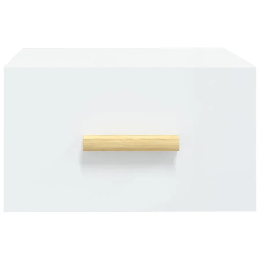 Tables de chevet murales 2 pcs blanc 35x35x20 cm - 4