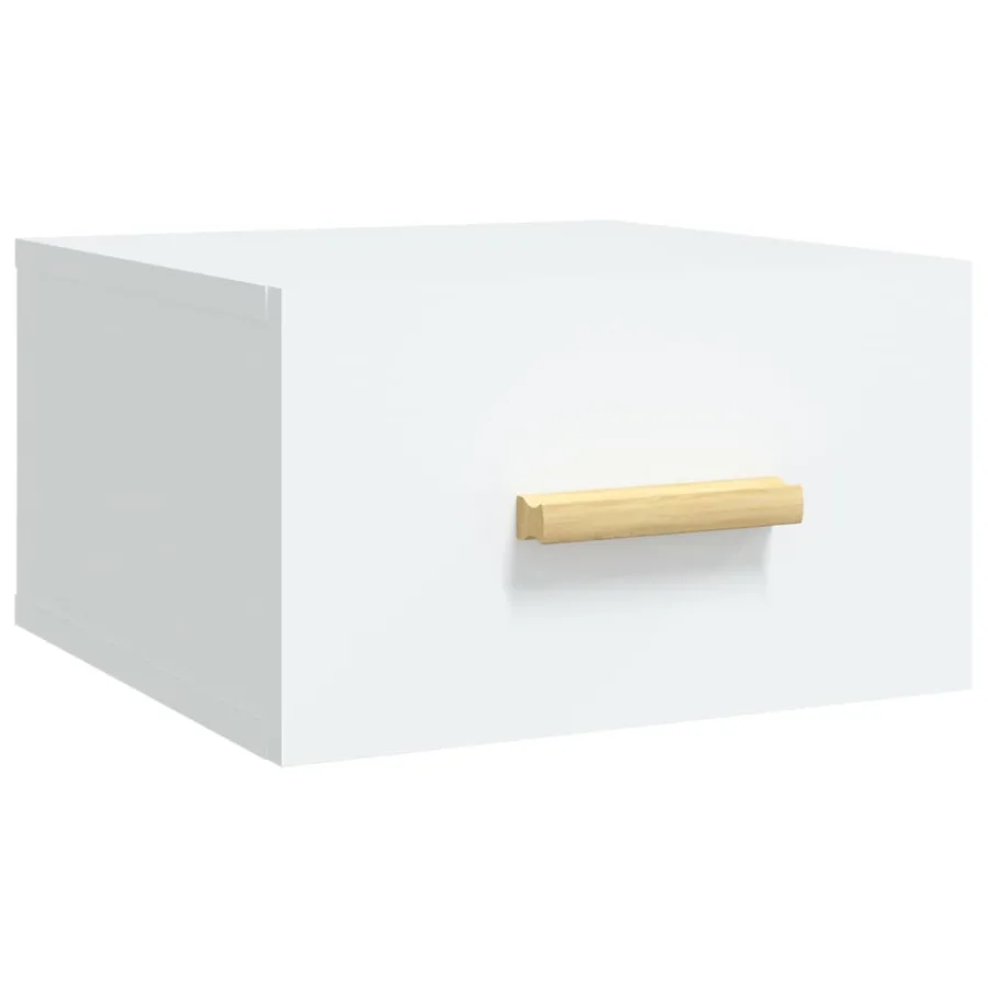 Tables de chevet murales 2 pcs blanc 35x35x20 cm - 5