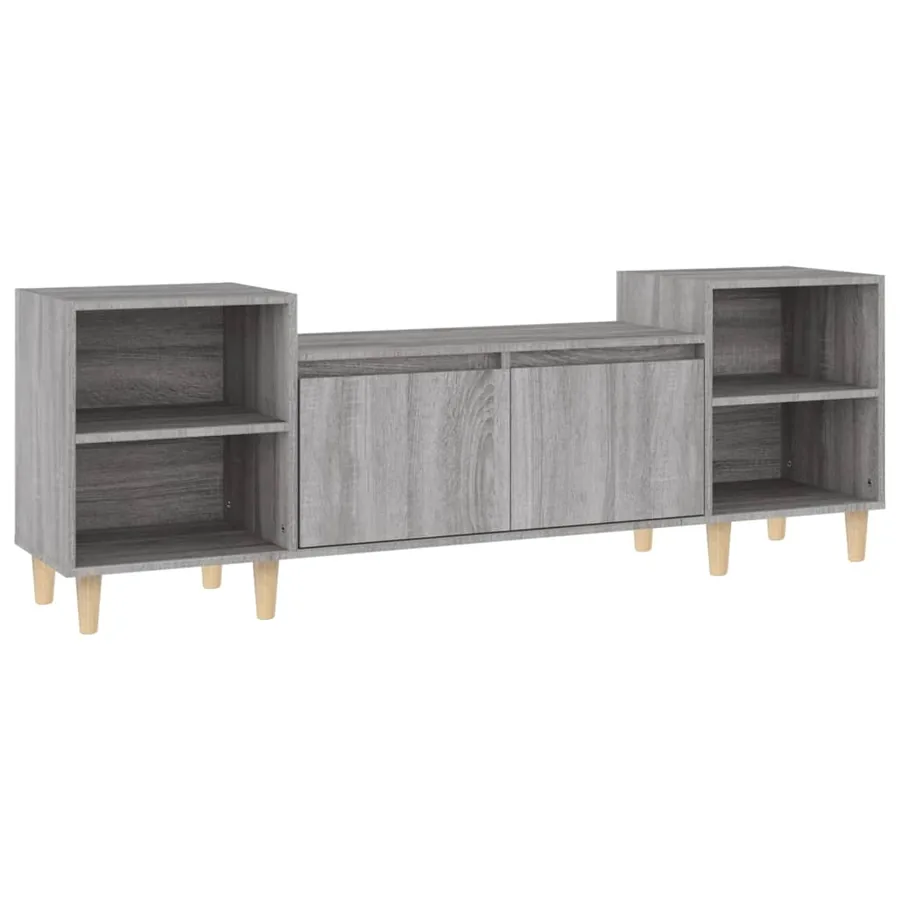 Meuble TV Sonoma gris 160x35x55 cm Bois d'ingénierie - 2