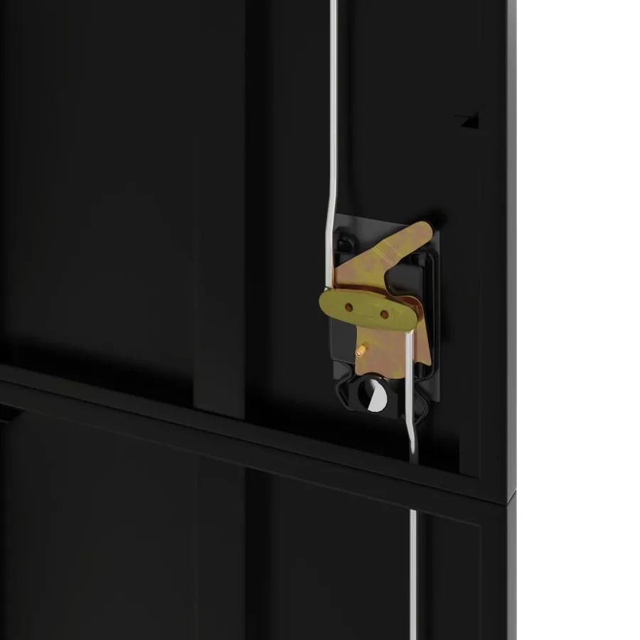 Classeur noir 105x40x180 cm acier - 8