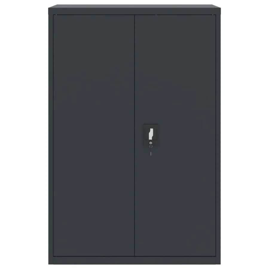 Classeur anthracite 90x40x140 cm acier - 3