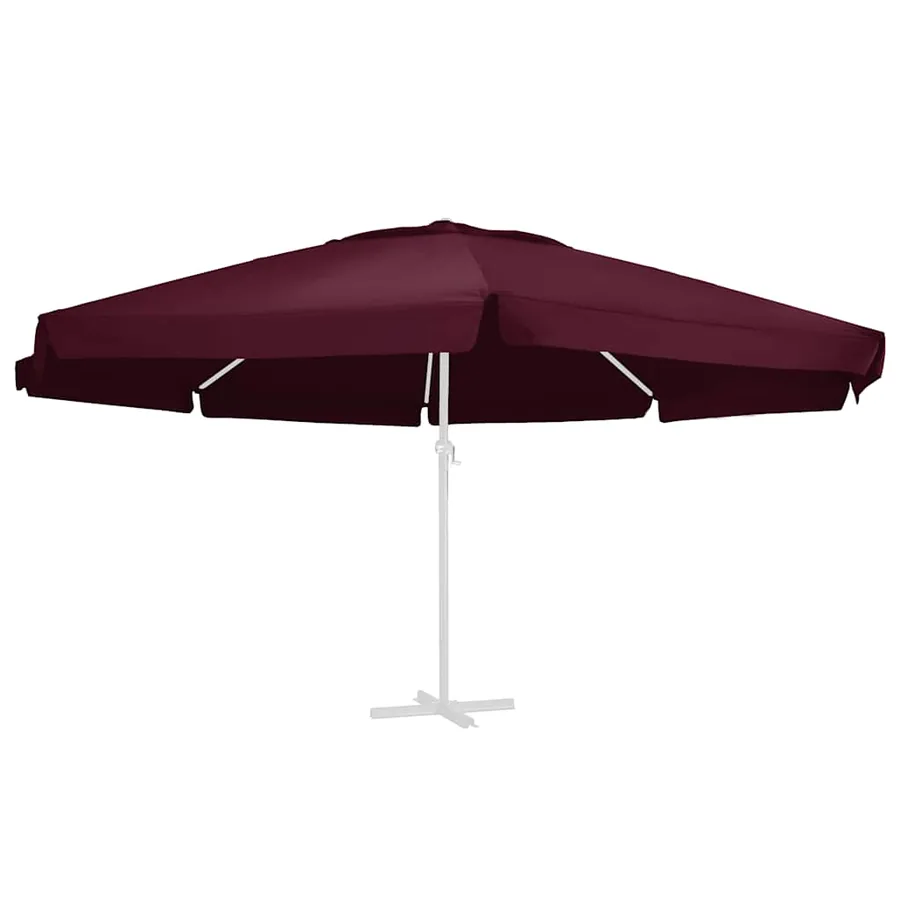 Tissu de remplacement pour parasol d'extérieur Bordeaux 610 cm - 2