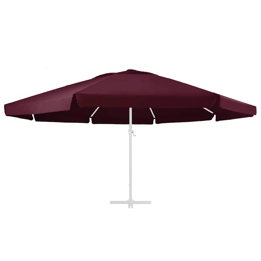 Tissu de remplacement pour parasol d'extérieur Bordeaux 610 cm - 3