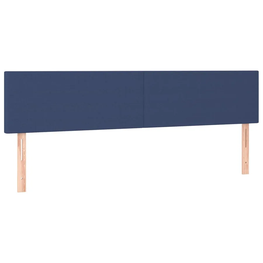 Tête de lit à LED Bleu 180x5x78/88 cm Tissu - 4