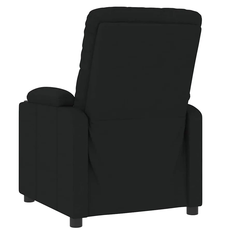 Fauteuil inclinable Noir Tissu - 5