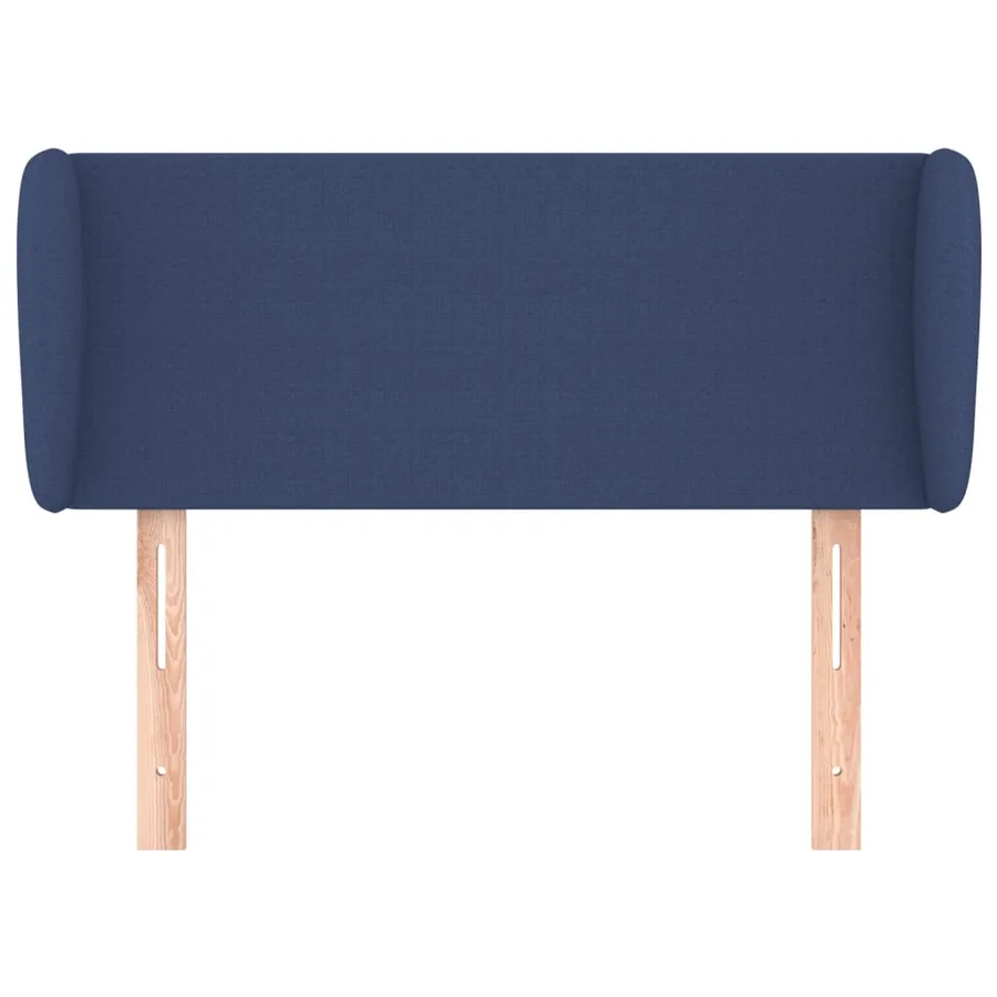 Tête de lit avec oreilles Bleu 93x23x78/88 cm Tissu - 3