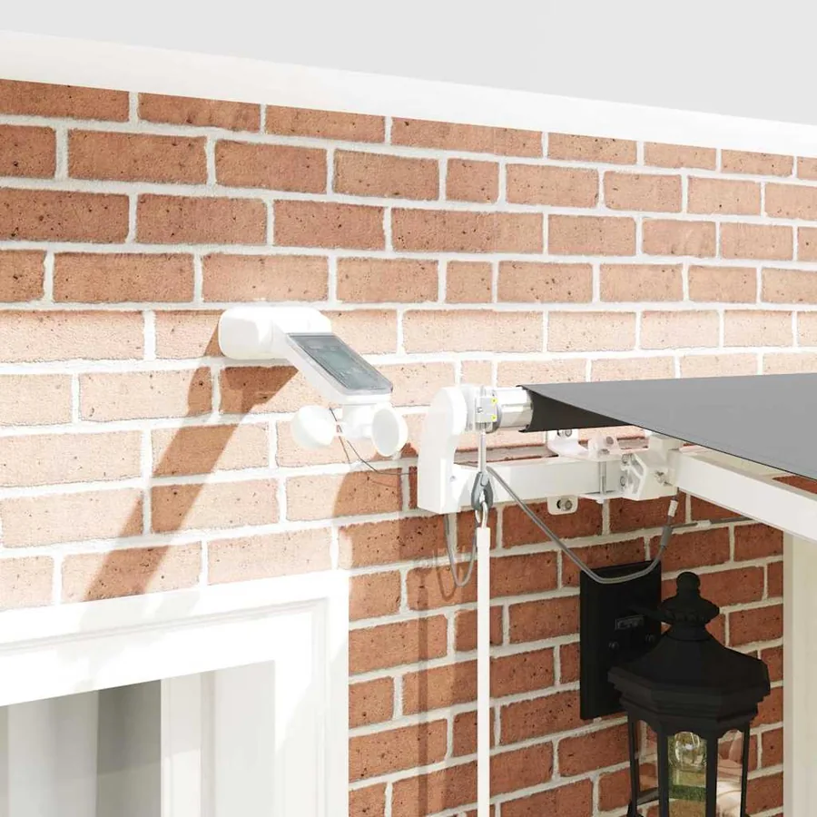 Cadre d'auvent Blanc 3 x 2,5 m Aluminium - 4