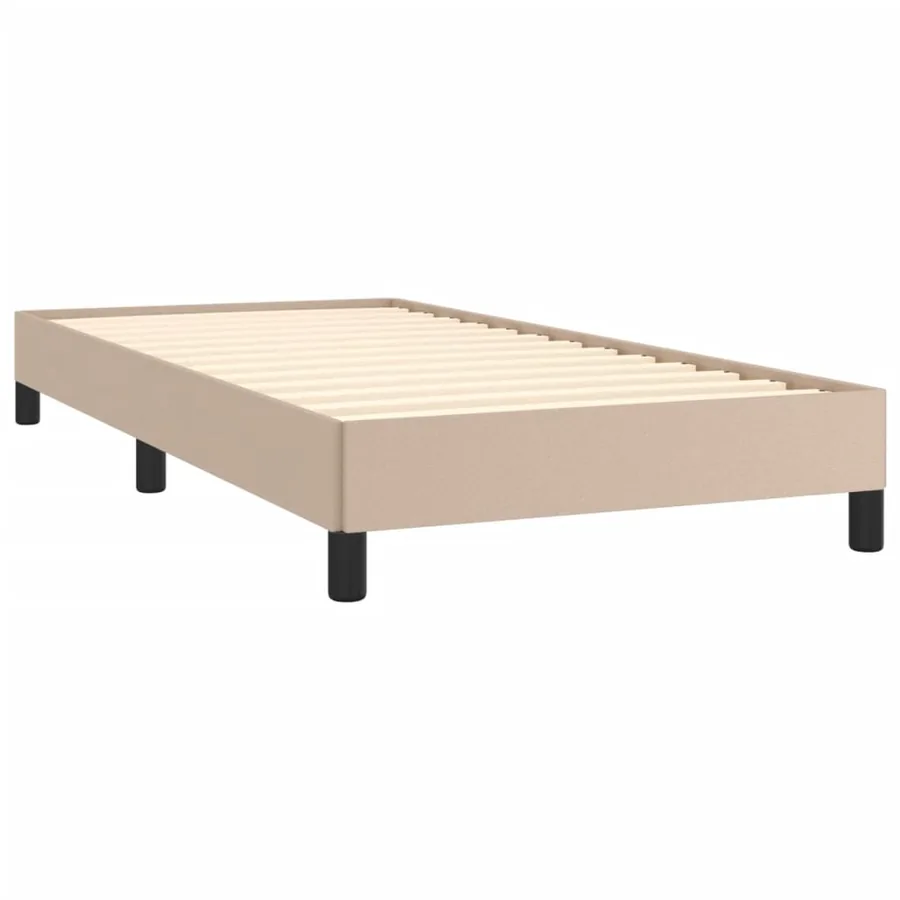 Cadre de lit sans matelas cappuccino 80x200 cm similicuir - 4