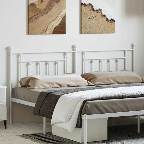 Tête de lit de remplacement métal blanc 193 cm