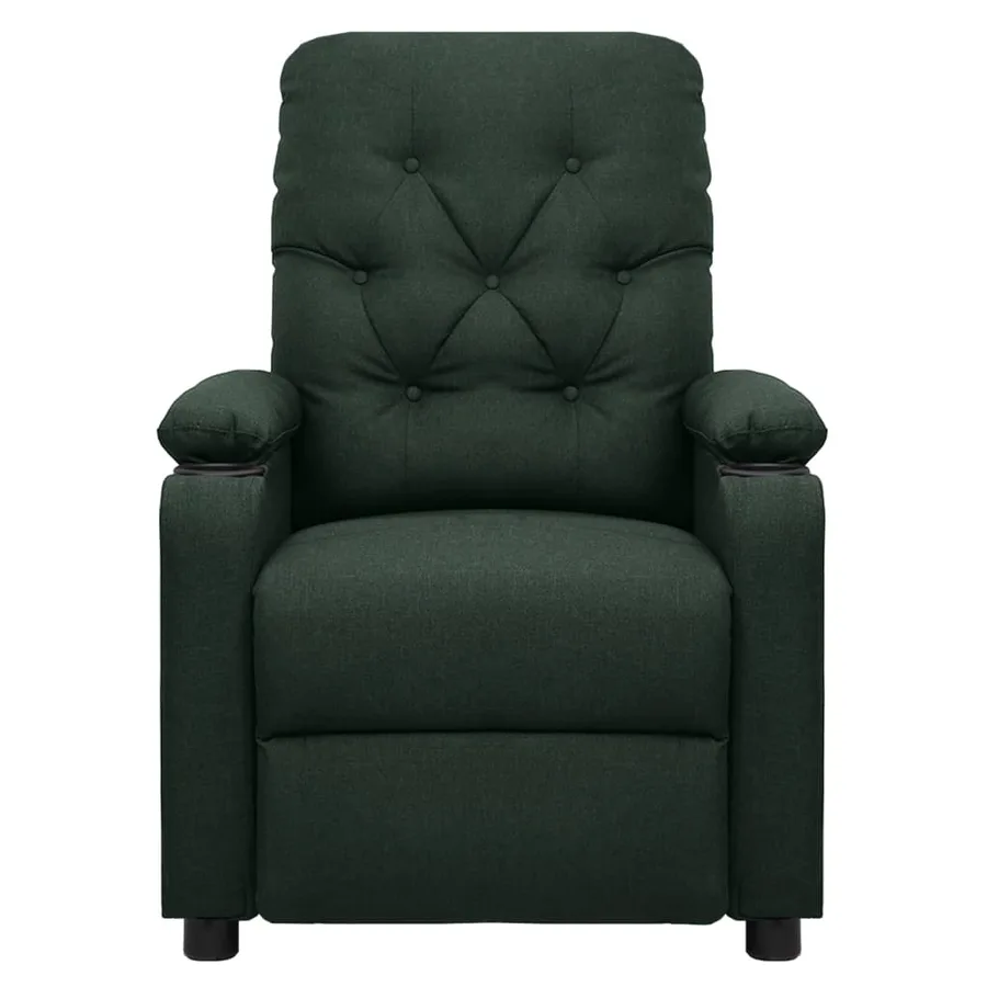 Fauteuil électrique de massage Vert foncé Tissu - 3