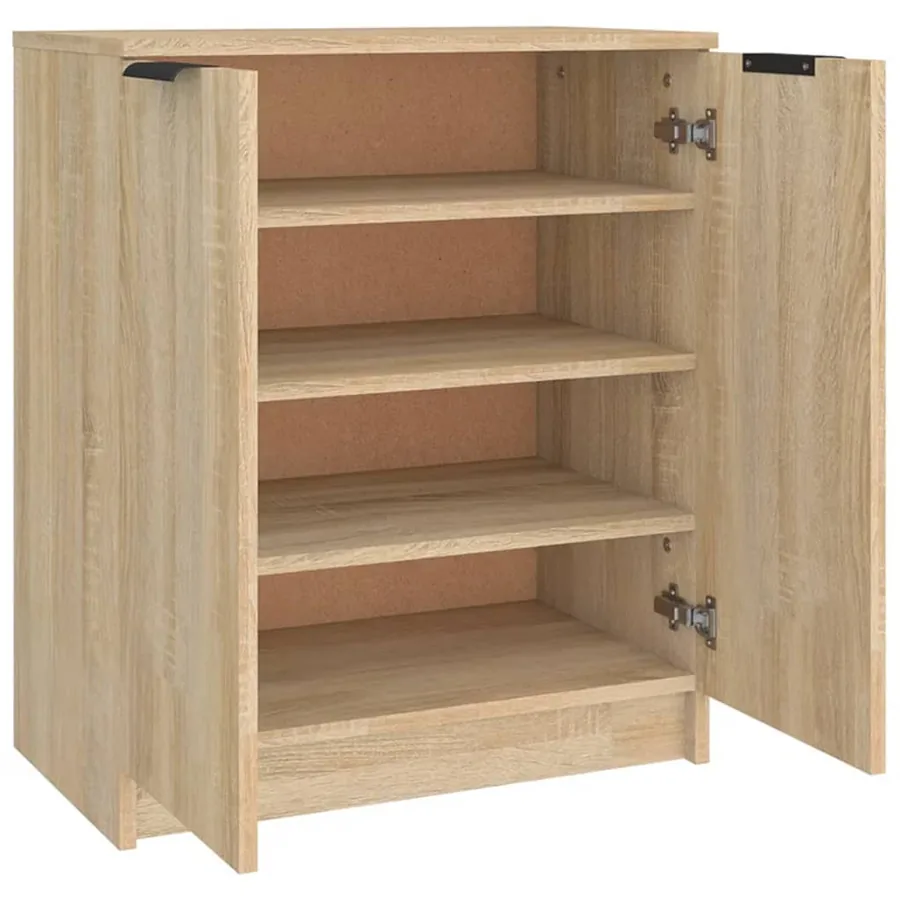 Armoire à chaussures Chêne Sonoma 59x35x70 cm Bois d'ingénierie - 5