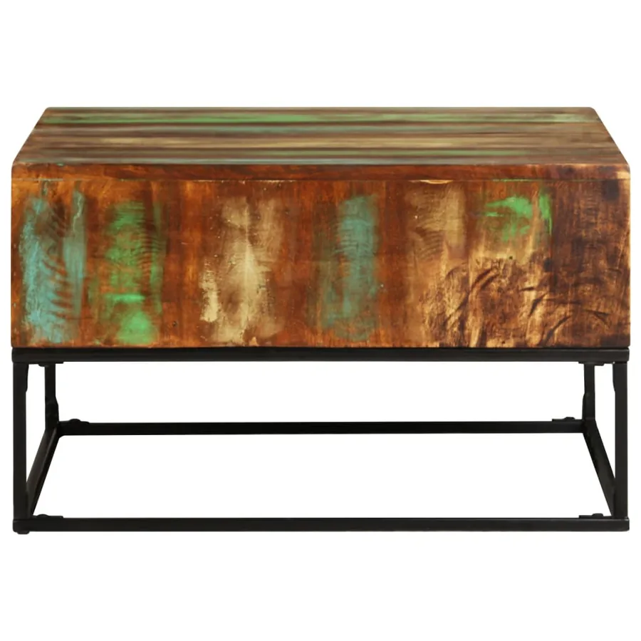 Table basse 68x68x41 cm Bois de récupération solide - 2