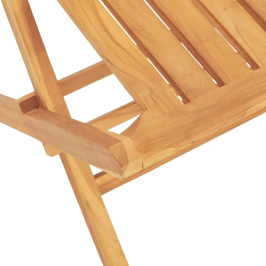Ensemble à manger de jardin 5 pcs Bois de teck massif - 5