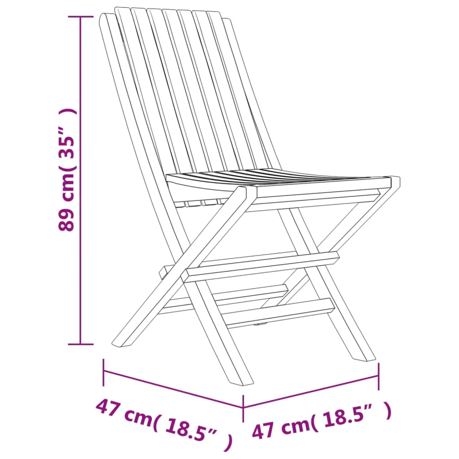 Ensemble à manger de jardin 5 pcs Bois de teck massif - 8