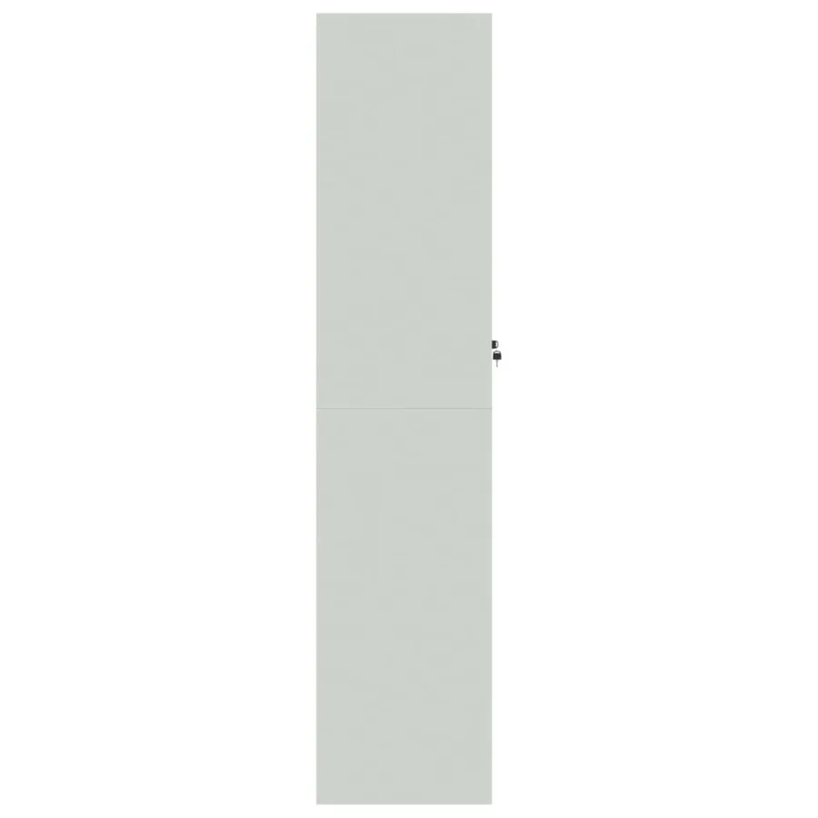 Classeur gris clair 90x40x180 cm acier - 5