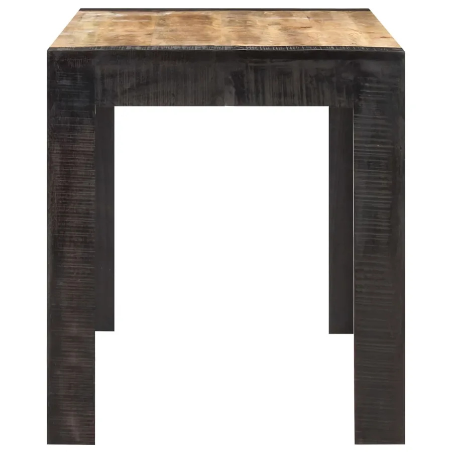 Table de salle à manger 140x70x76 cm Bois de manguier brut - 3