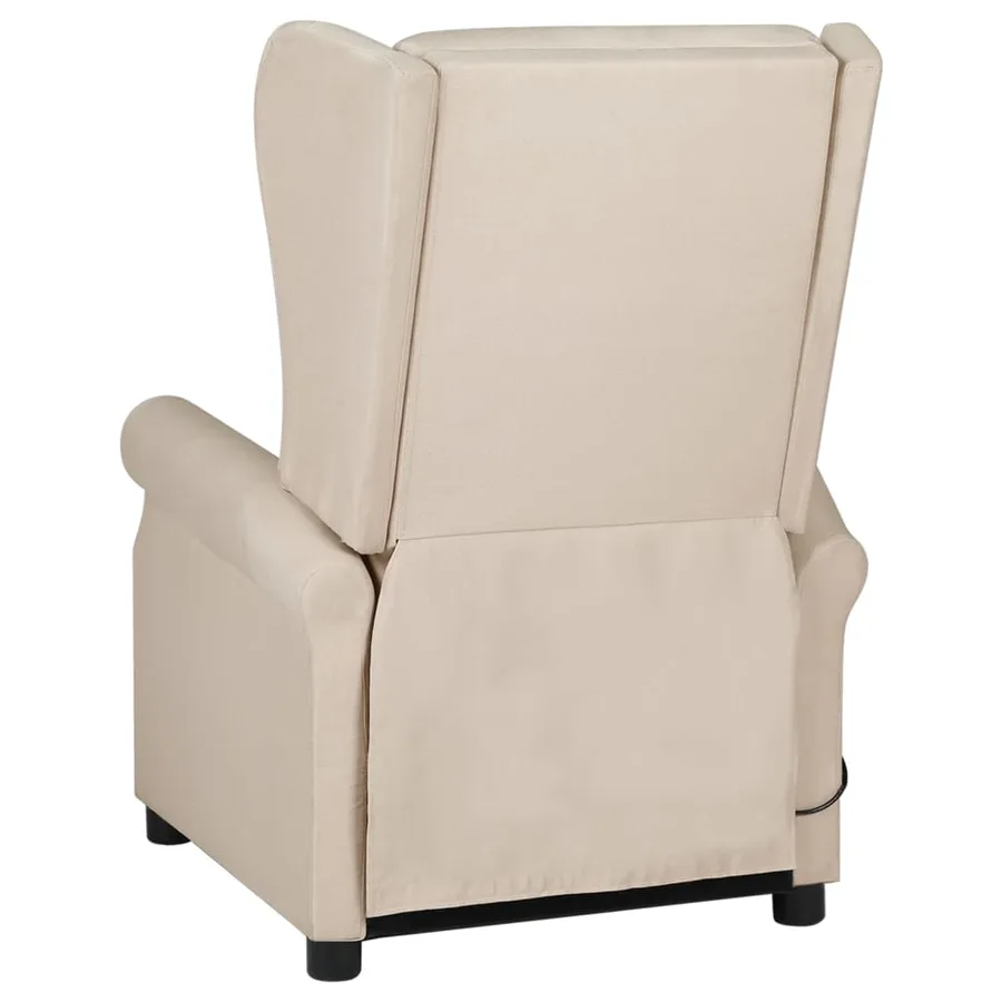 Fauteuil inclinable Crème Tissu - 4