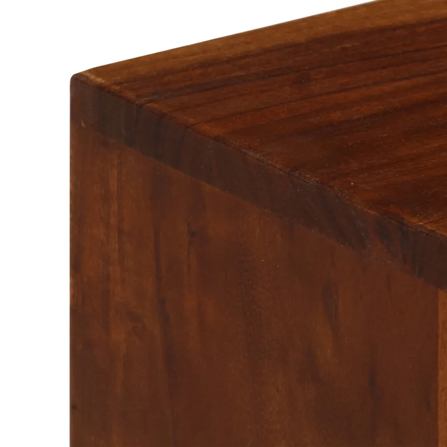 Meuble TV avec 3 tiroirs 110x35x50 cm Bois d'acacia solide - 6