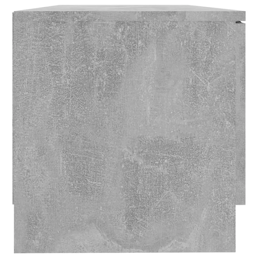 Meuble TV Gris béton 80x35x36,5 cm Bois d'ingénierie - 6