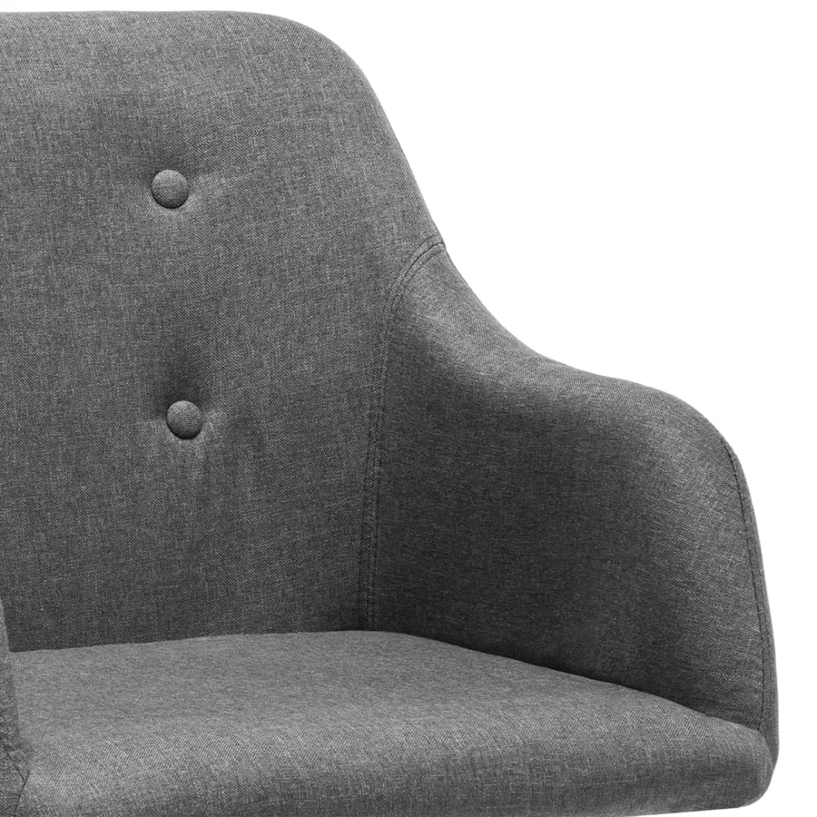 Chaise à bascule Gris clair Tissu - 5