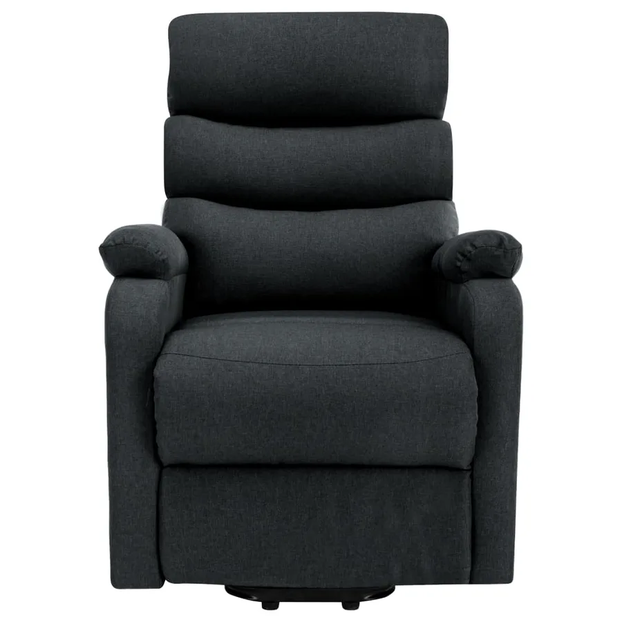 Fauteuil de massage inclinable Gris foncé Tissu - 3